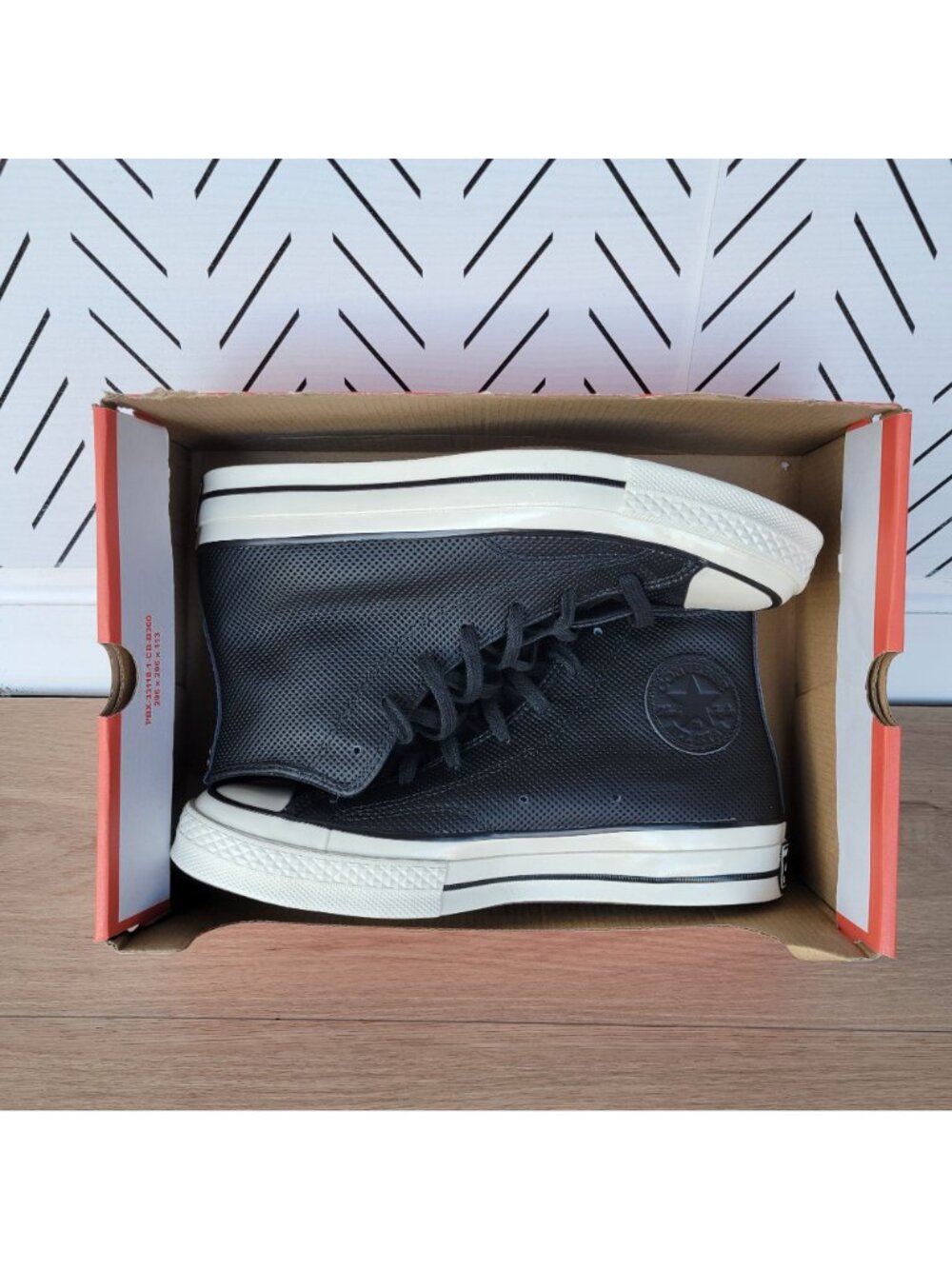 ⭐Converse Chuck 70 Hi Sz 8 Women's Shoes Leather Premium Sneakers Black A08637C⭐ - Picture 7 of 13